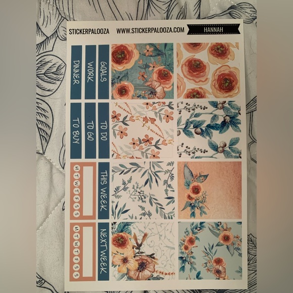 Planner stickers Hannah Stickerpalooza weekly spread horizontal Happy Planner - Picture 4 of 7